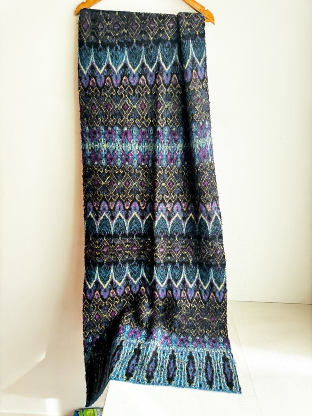 Diane Von Furstenberg Pita Sweater Coat Matching Scarf Shawl Massive XL